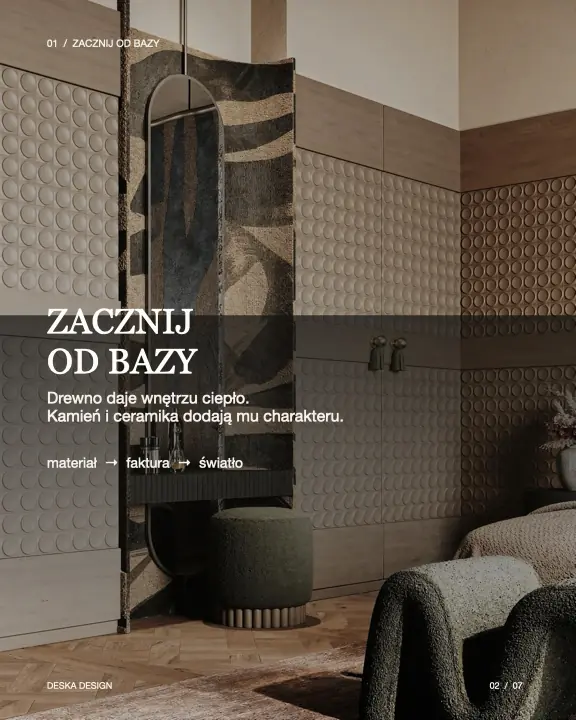 Zacznij od bazy – drewno i ceramika we wnętrzu