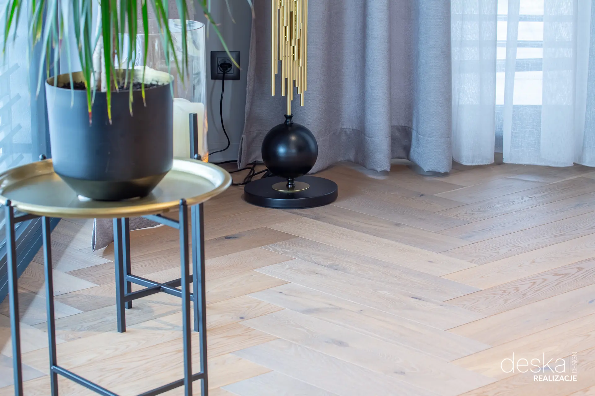 Jodełka klasyczna Lareco Moss – realizacja Deska Design